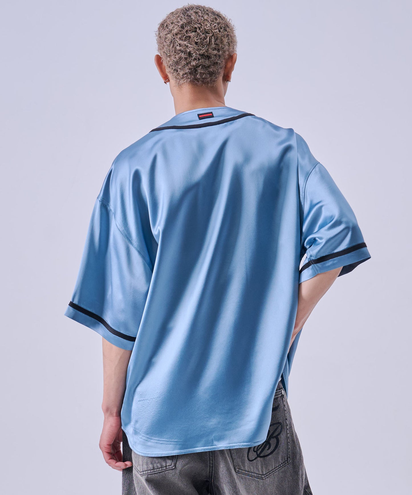 【NEW】SATIN BASEBALL SHIRTS/サテン ベースボールシャツ【FAM-61100】