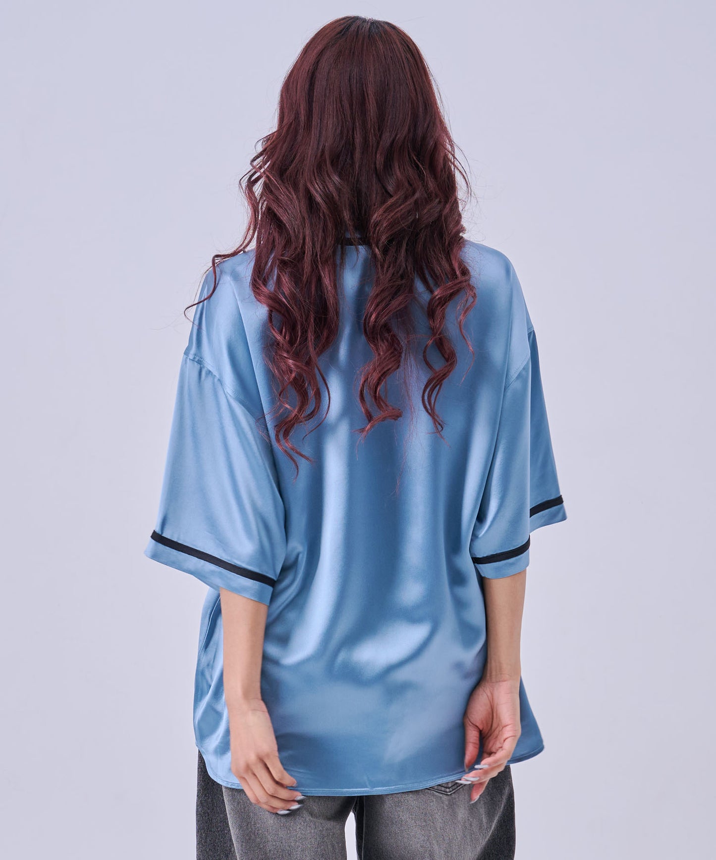 【NEW】SATIN BASEBALL SHIRTS/サテン ベースボールシャツ【FAM-61100】