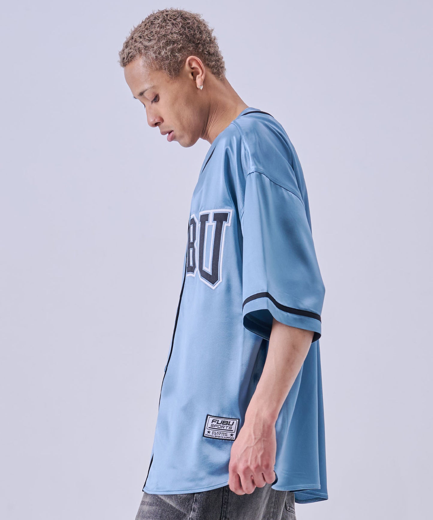 【NEW】SATIN BASEBALL SHIRTS/サテン ベースボールシャツ【FAM-61100】