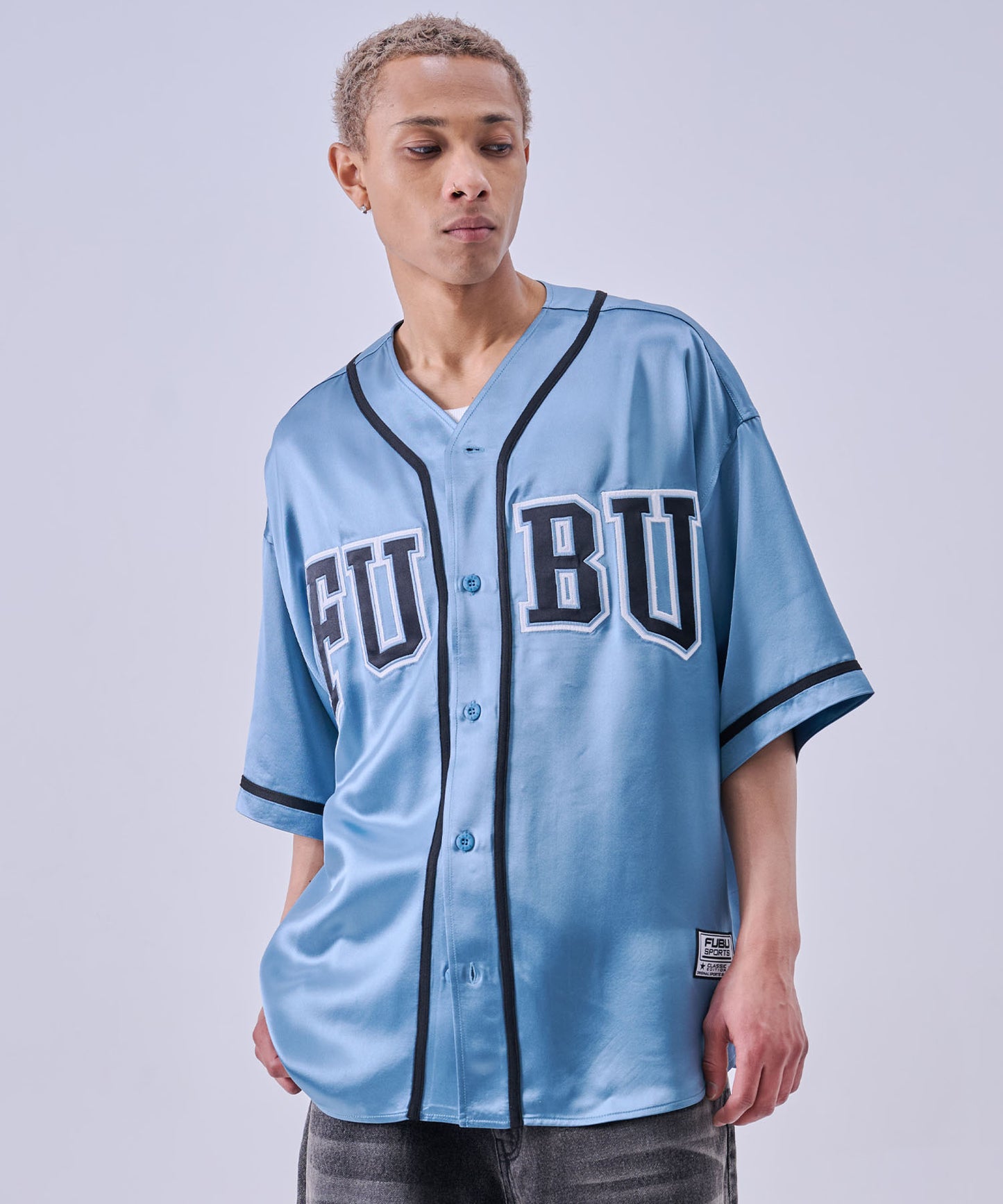 【NEW】SATIN BASEBALL SHIRTS/サテン ベースボールシャツ【FAM-61100】