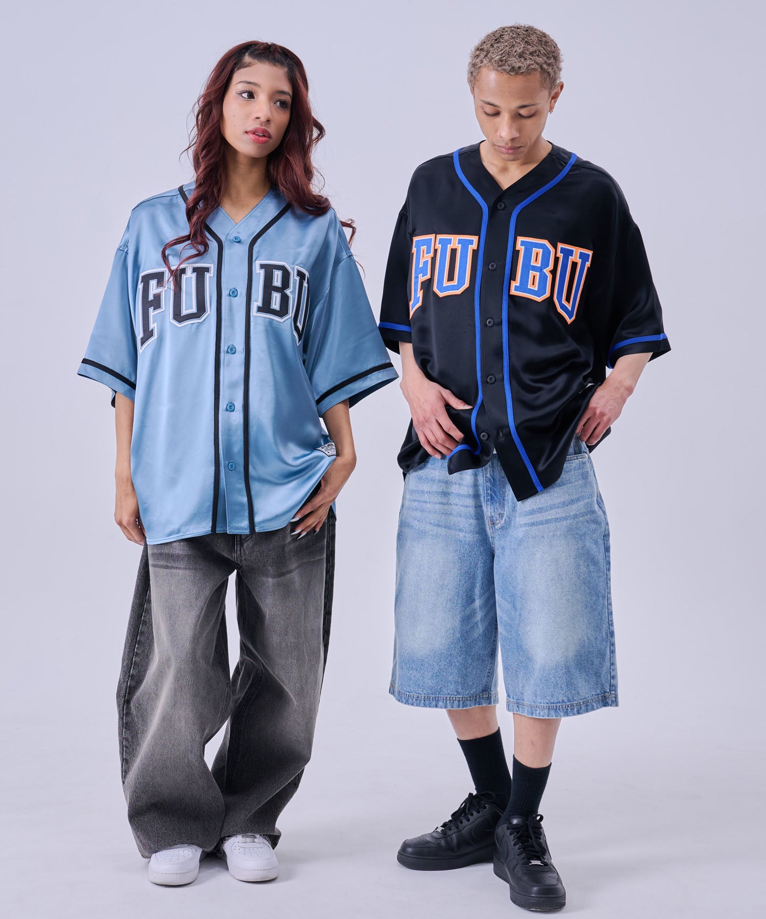 FUBU フブ ベースボールシャツ。FUBUはアメリカの代表的なHIPHOP