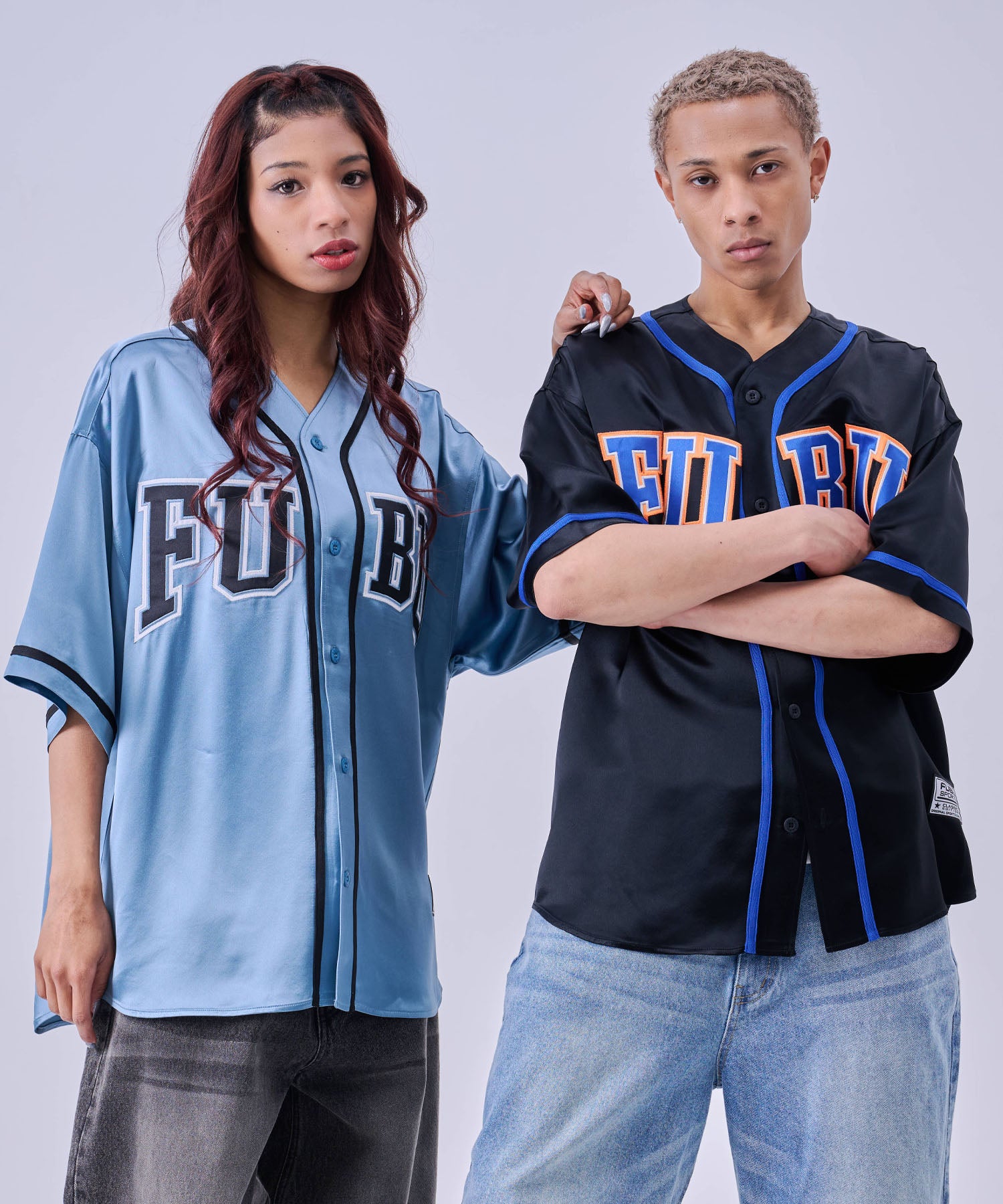 ふーみん専用★2点 FUBU フブ ベースボールシャツ。FUBUはアメリカの代表的なHIPHOP