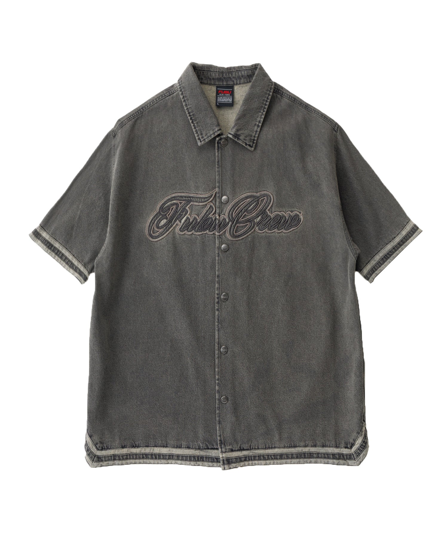 FUBU フブ デニムウォームアップシャツ。FUBUはアメリカの代表的な