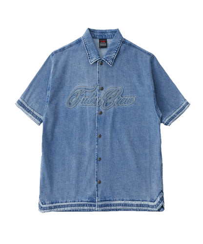 【NEW】DENIM WARM UP SHIRTS/デニムウォームアップシャツ【FAM-61101】
