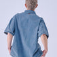 【NEW】DENIM WARM UP SHIRTS/デニムウォームアップシャツ【FAM-61101】