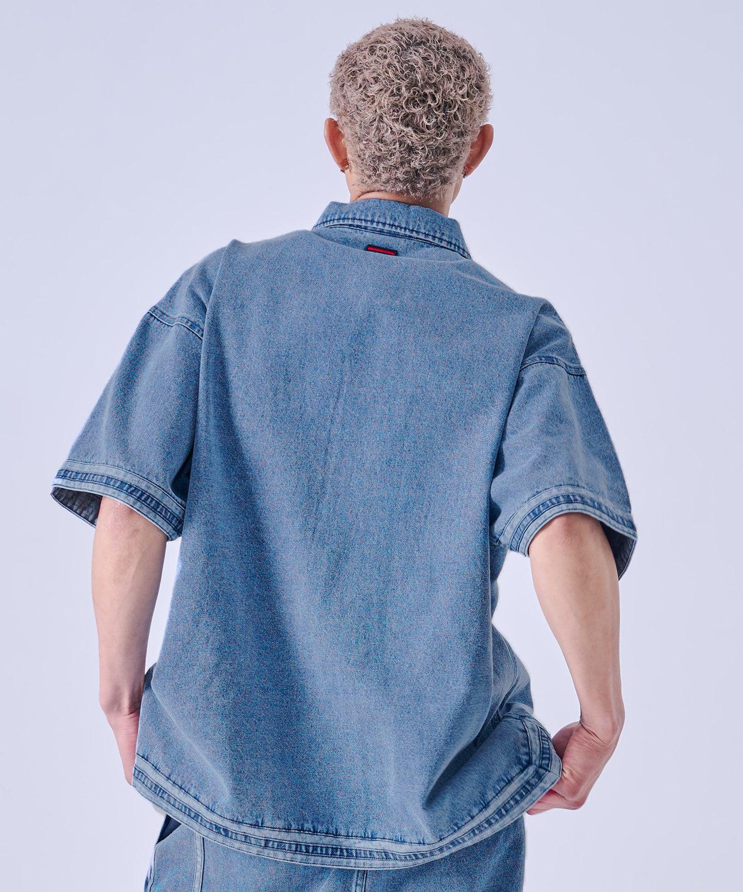 【NEW】DENIM WARM UP SHIRTS/デニムウォームアップシャツ【FAM-61101】