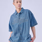 【NEW】DENIM WARM UP SHIRTS/デニムウォームアップシャツ【FAM-61101】