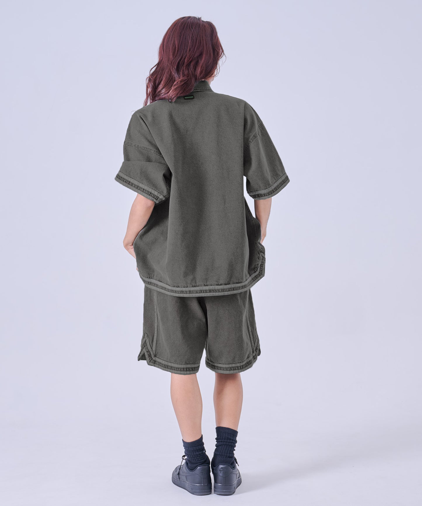 【NEW】DENIM WARM UP SHIRTS/デニムウォームアップシャツ【FAM-61101】