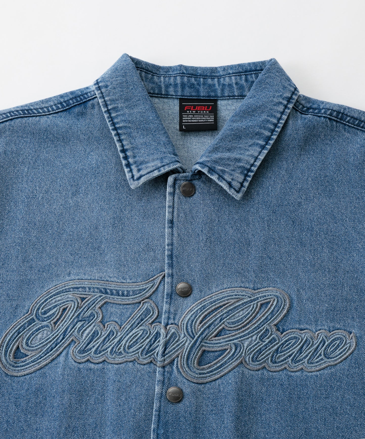 【NEW】DENIM WARM UP SHIRTS/デニムウォームアップシャツ【FAM-61101】