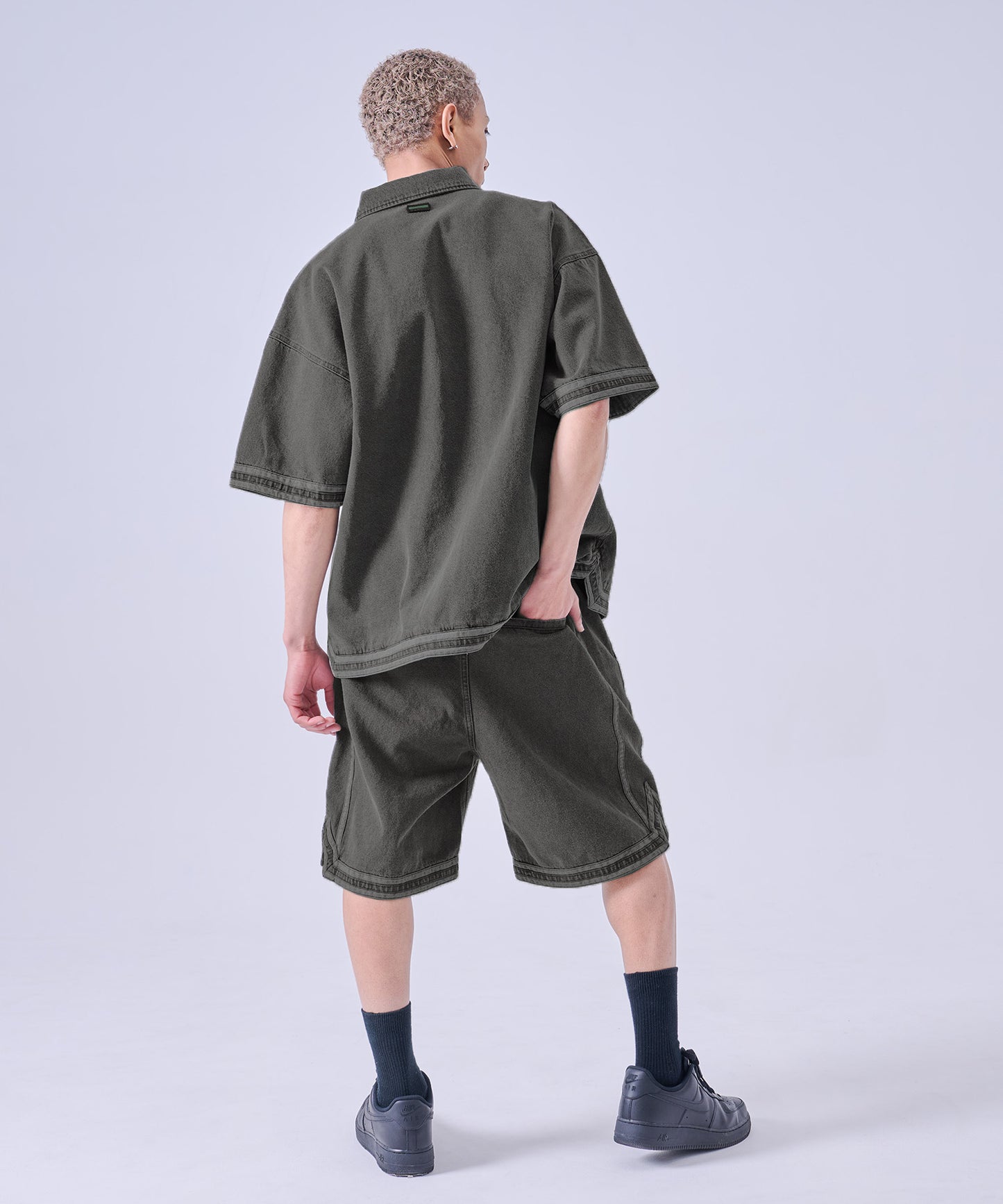 【NEW】DENIM WARM UP SHIRTS/デニムウォームアップシャツ【FAM-61101】