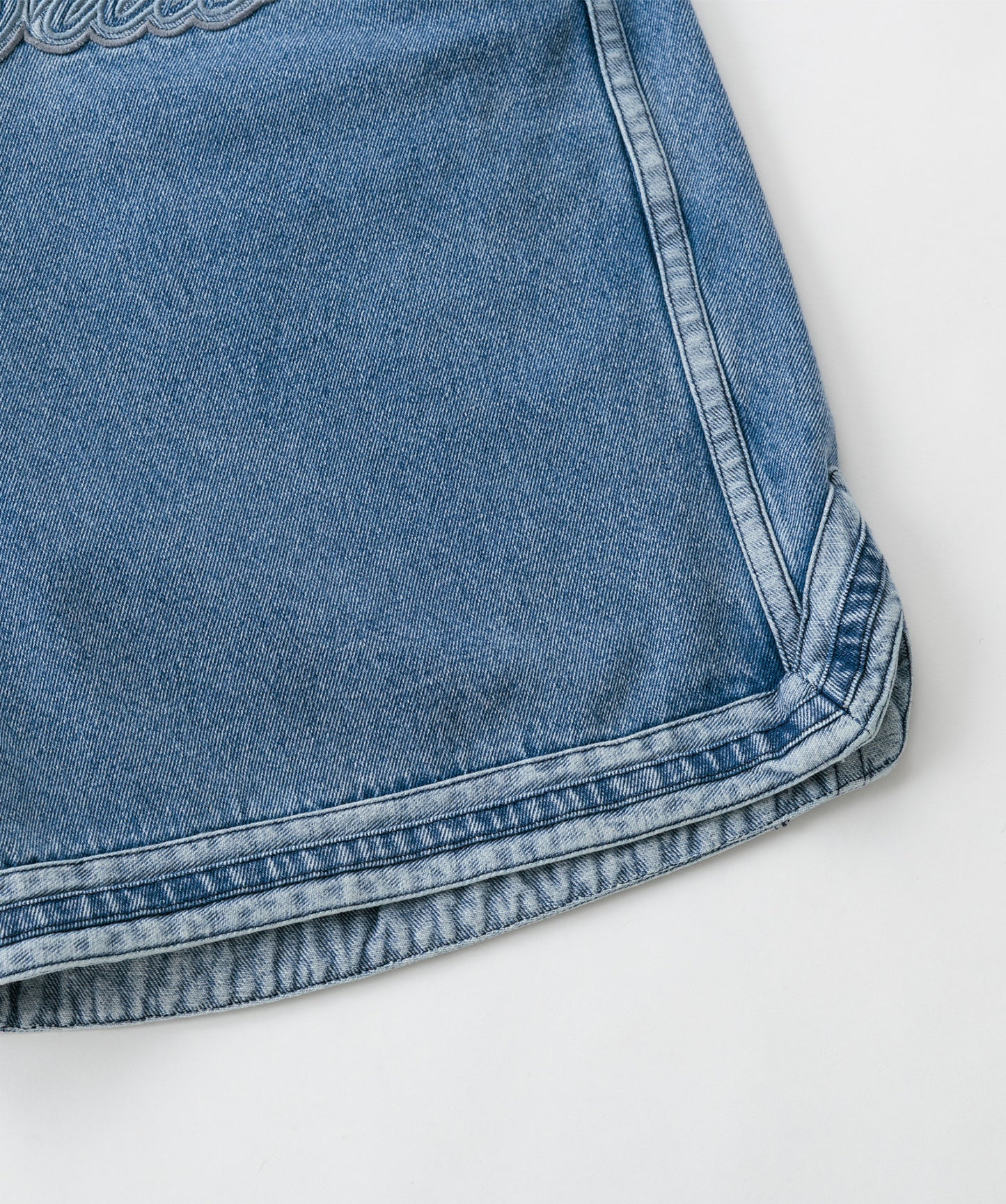 【NEW】DENIM WARM UP SHORTS/デニムバギーショーツ【FAM-61506】
