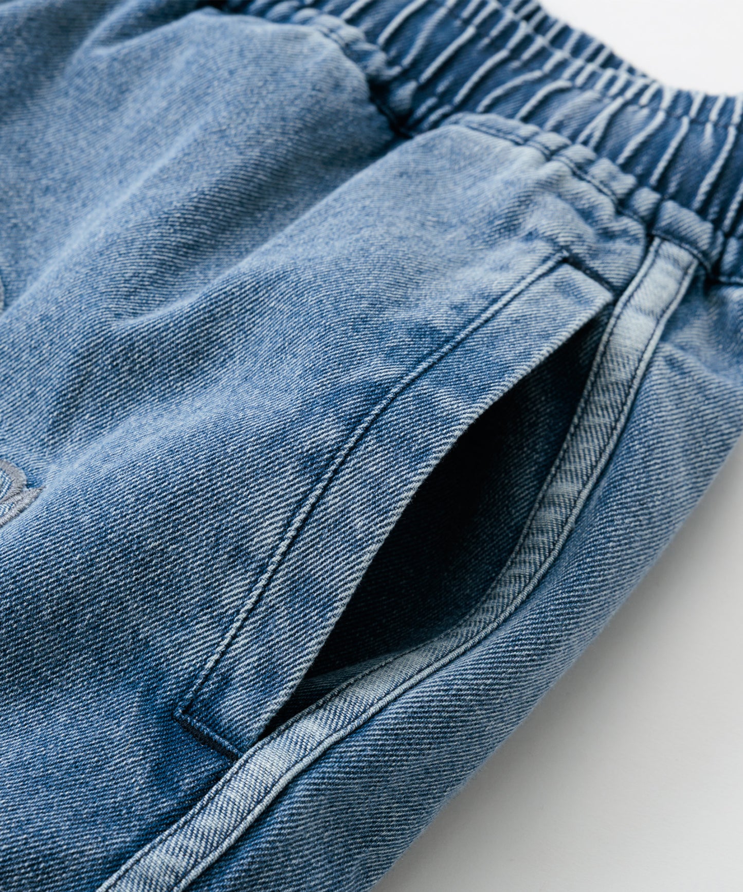 【NEW】DENIM WARM UP SHORTS/デニムバギーショーツ【FAM-61506】