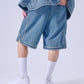 【NEW】DENIM WARM UP SHORTS/デニムバギーショーツ【FAM-61506】