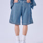 【NEW】DENIM WARM UP SHORTS/デニムバギーショーツ【FAM-61506】
