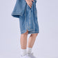 【NEW】DENIM WARM UP SHORTS/デニムバギーショーツ【FAM-61506】