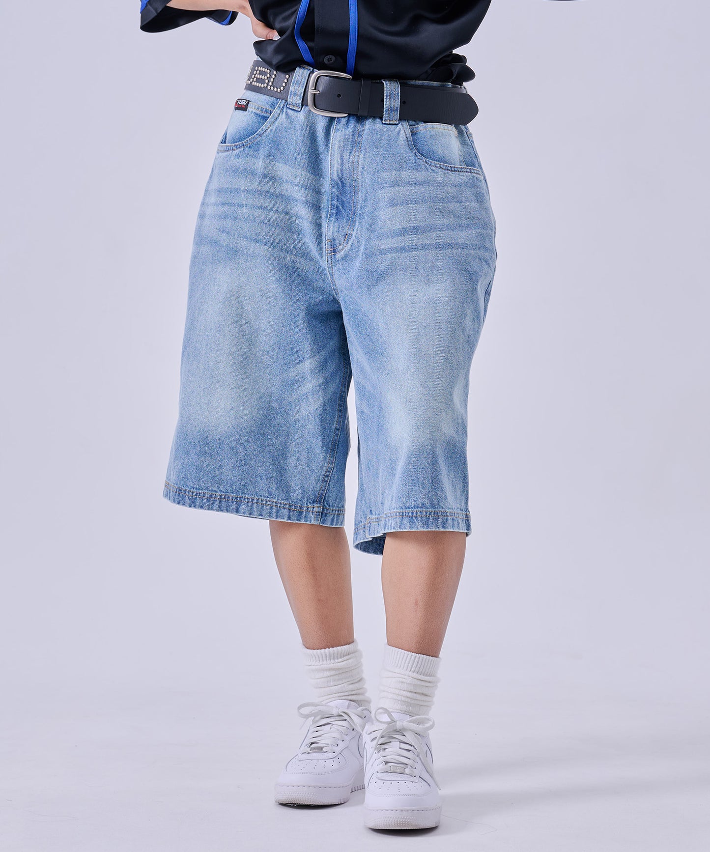 【NEW】DENIM BUGGY SHORTS/デニムバギーショーツ【FAM-61507】