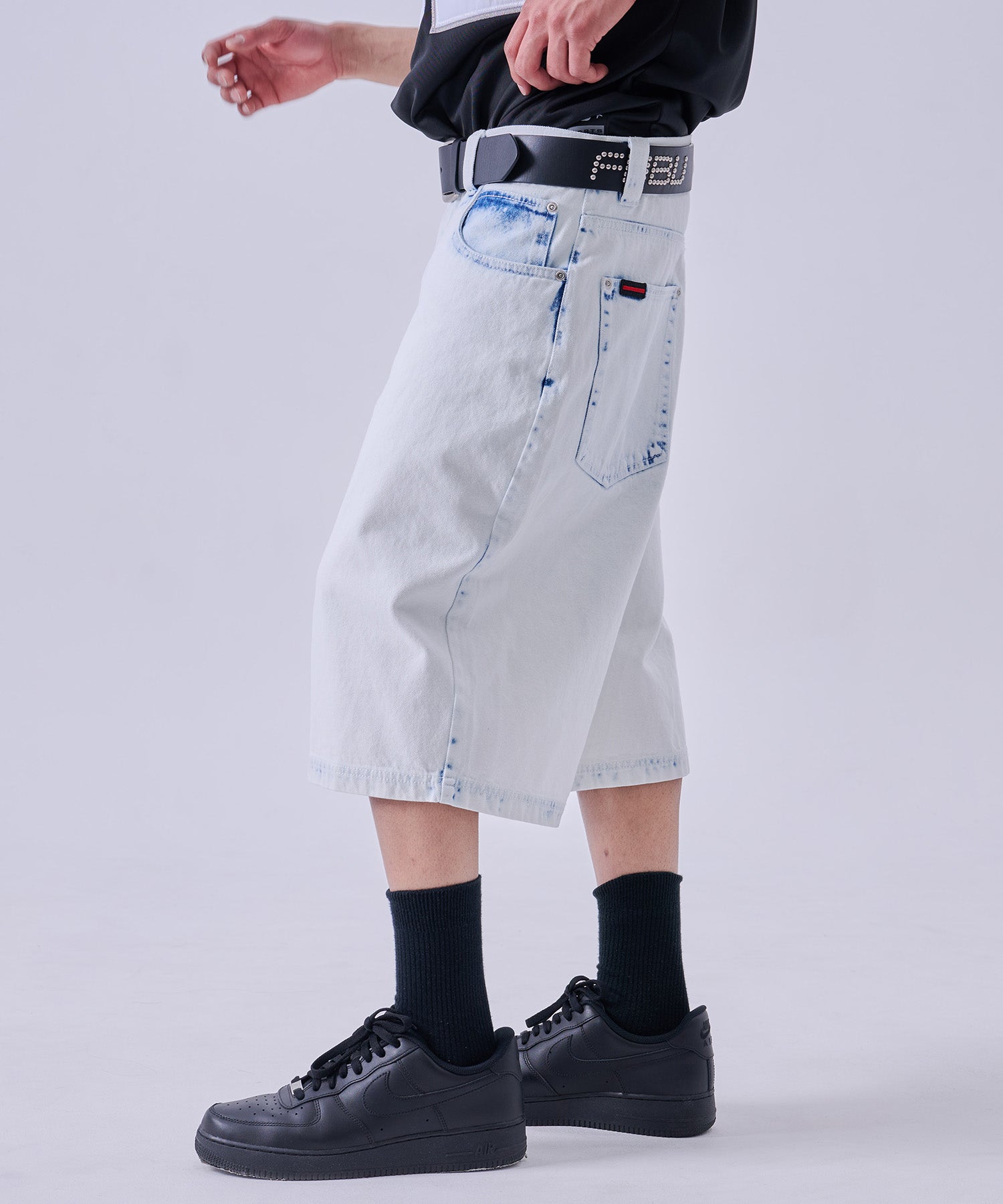 FUBU フブ デニムバギーショーツ。FUBUはアメリカの代表的なHIPHOP