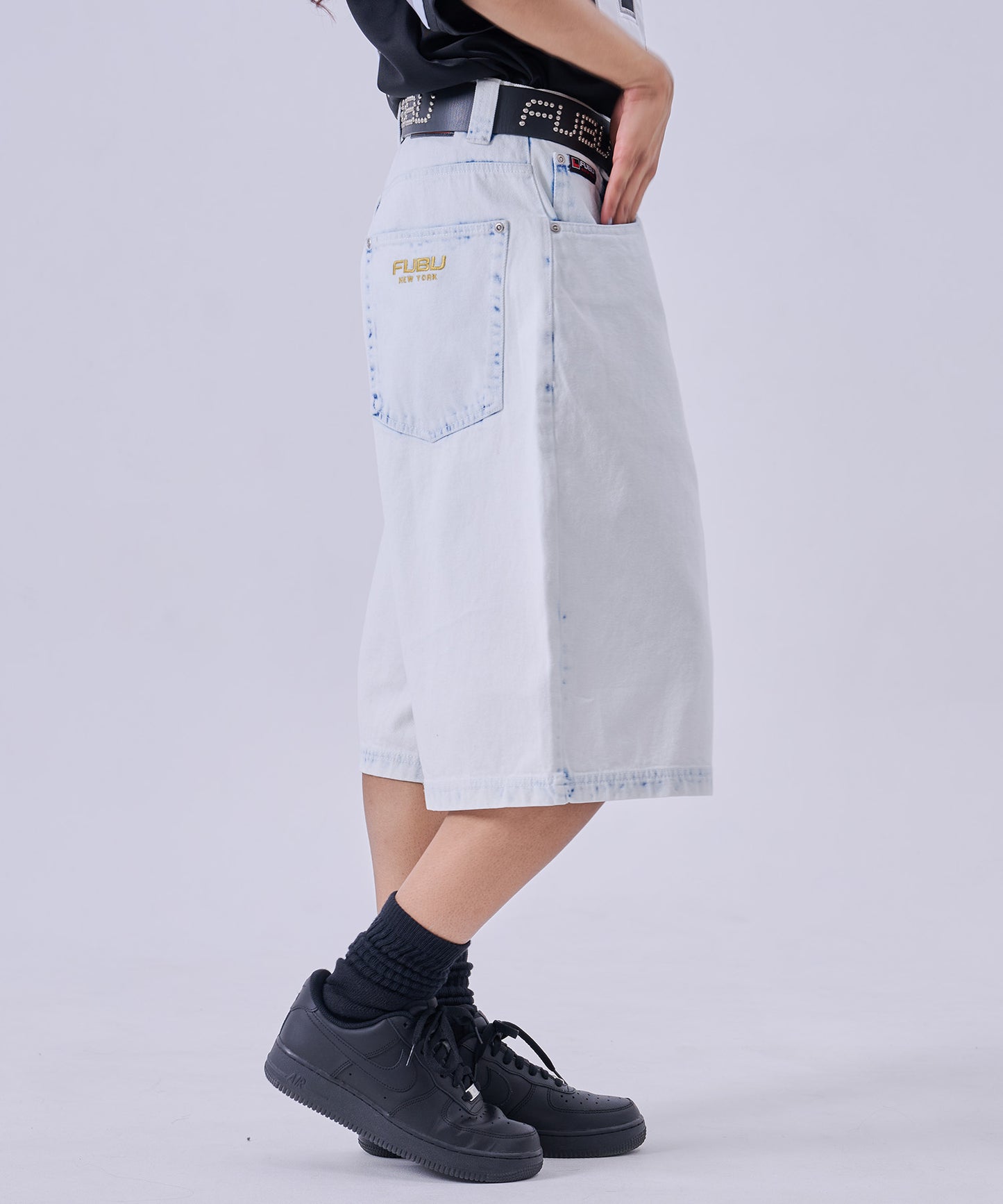 【NEW】DENIM BUGGY SHORTS/デニムバギーショーツ【FAM-61507】