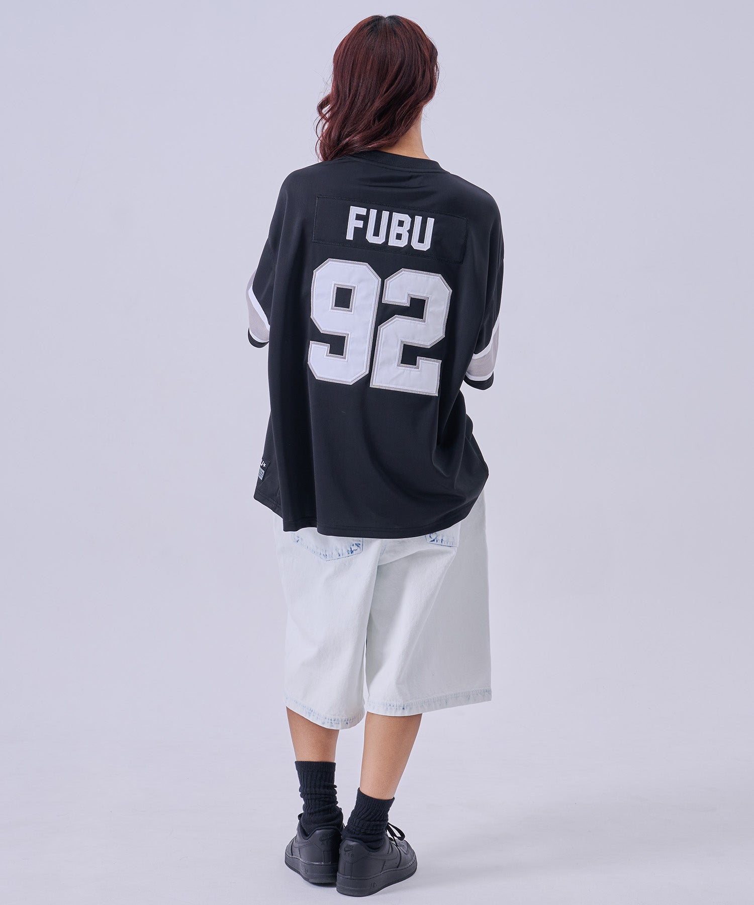 FUBU フブ デニムバギーショーツ。FUBUはアメリカの代表的なHIPHOP