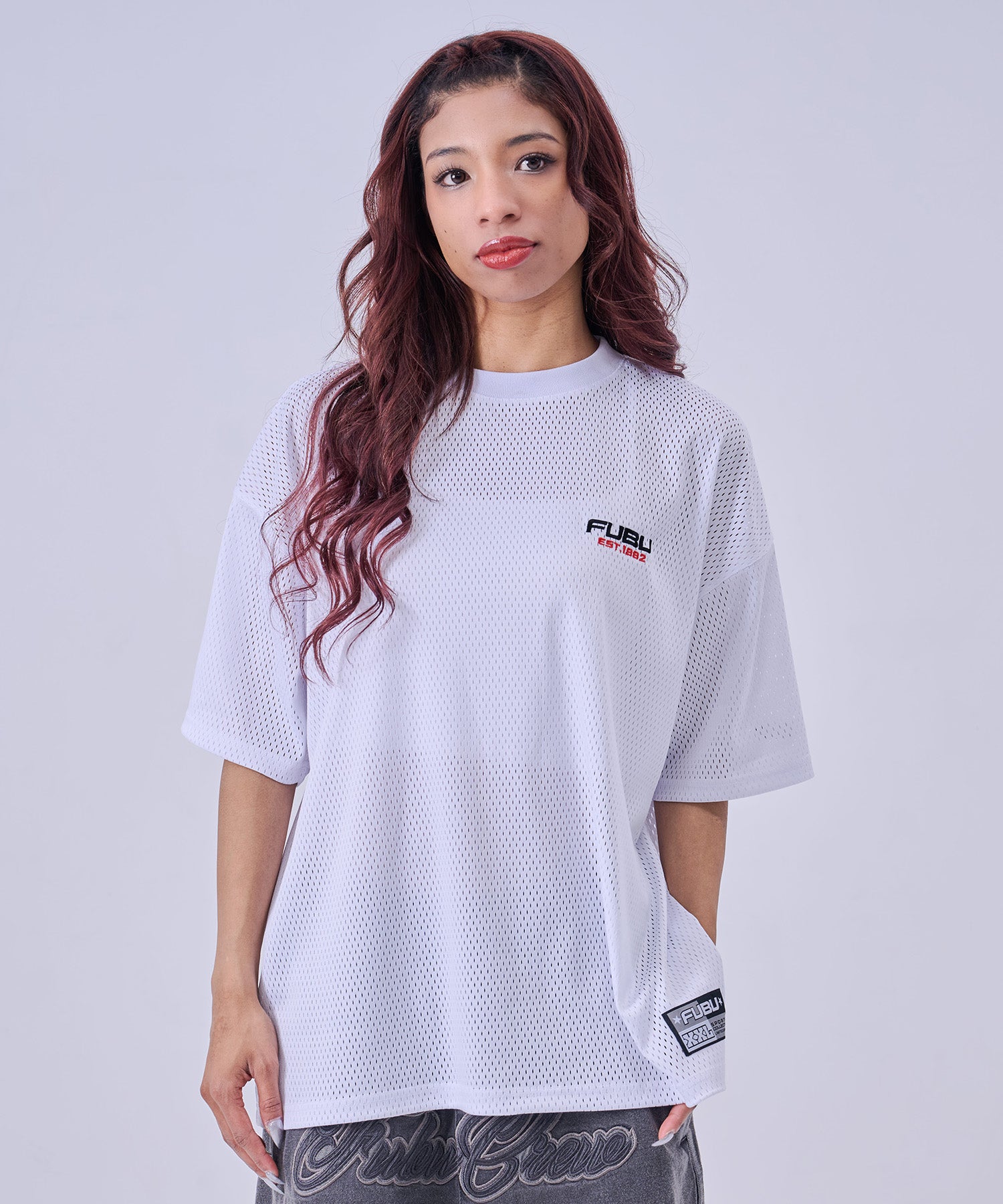 FUBU フブ メッシュTシャツ。FUBUはアメリカの代表的なHIPHOP FASHION