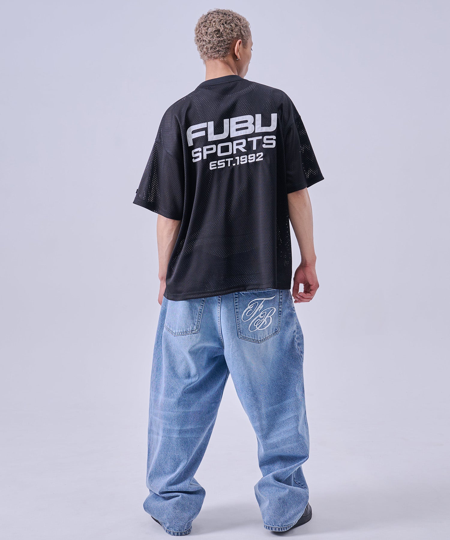 FUBU フブ メッシュTシャツ。FUBUはアメリカの代表的なHIPHOP FASHION