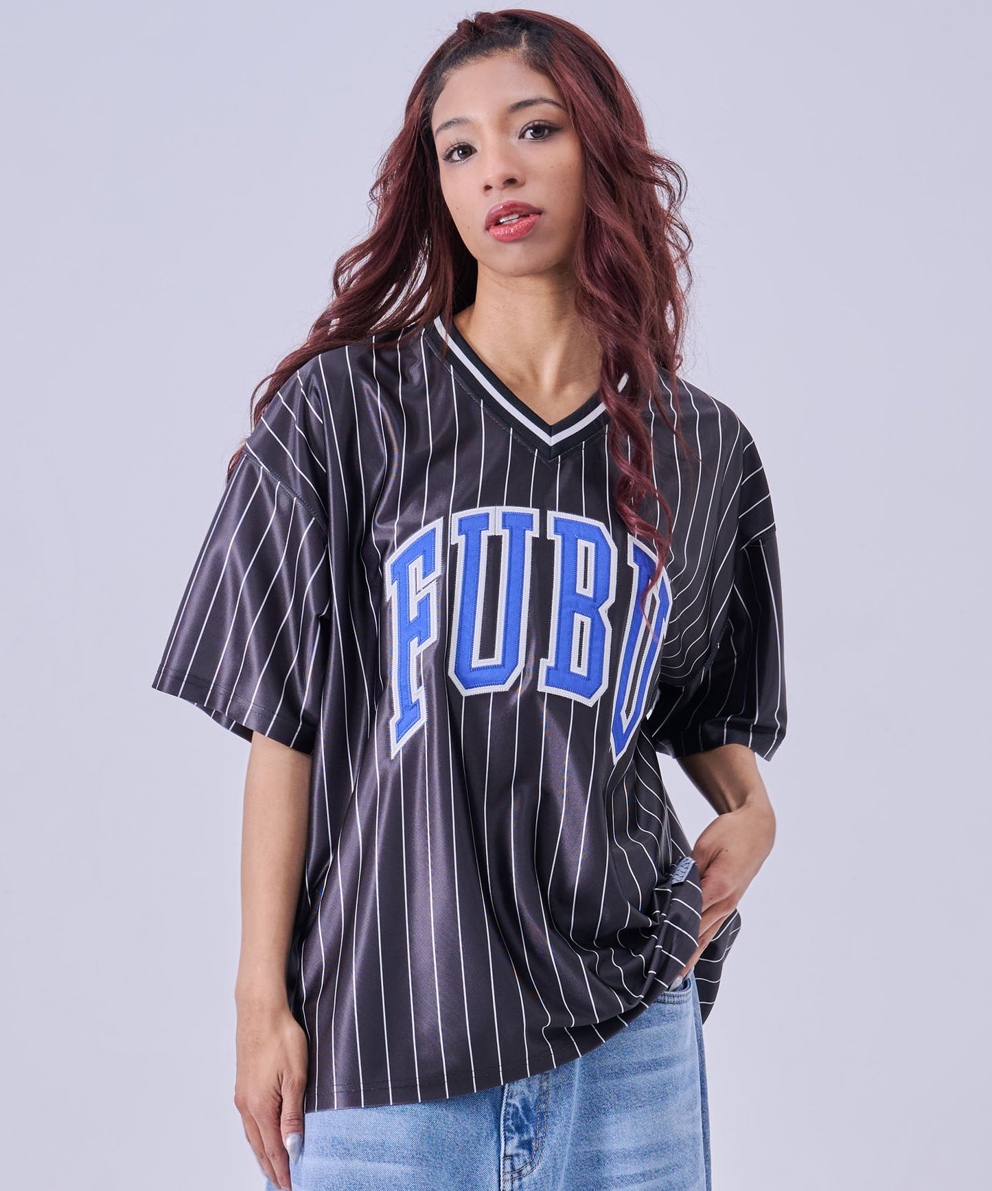 【NEW】PATCH V NECK T-SHIRTS/パッチVネックTシャツ【FAM-61717】