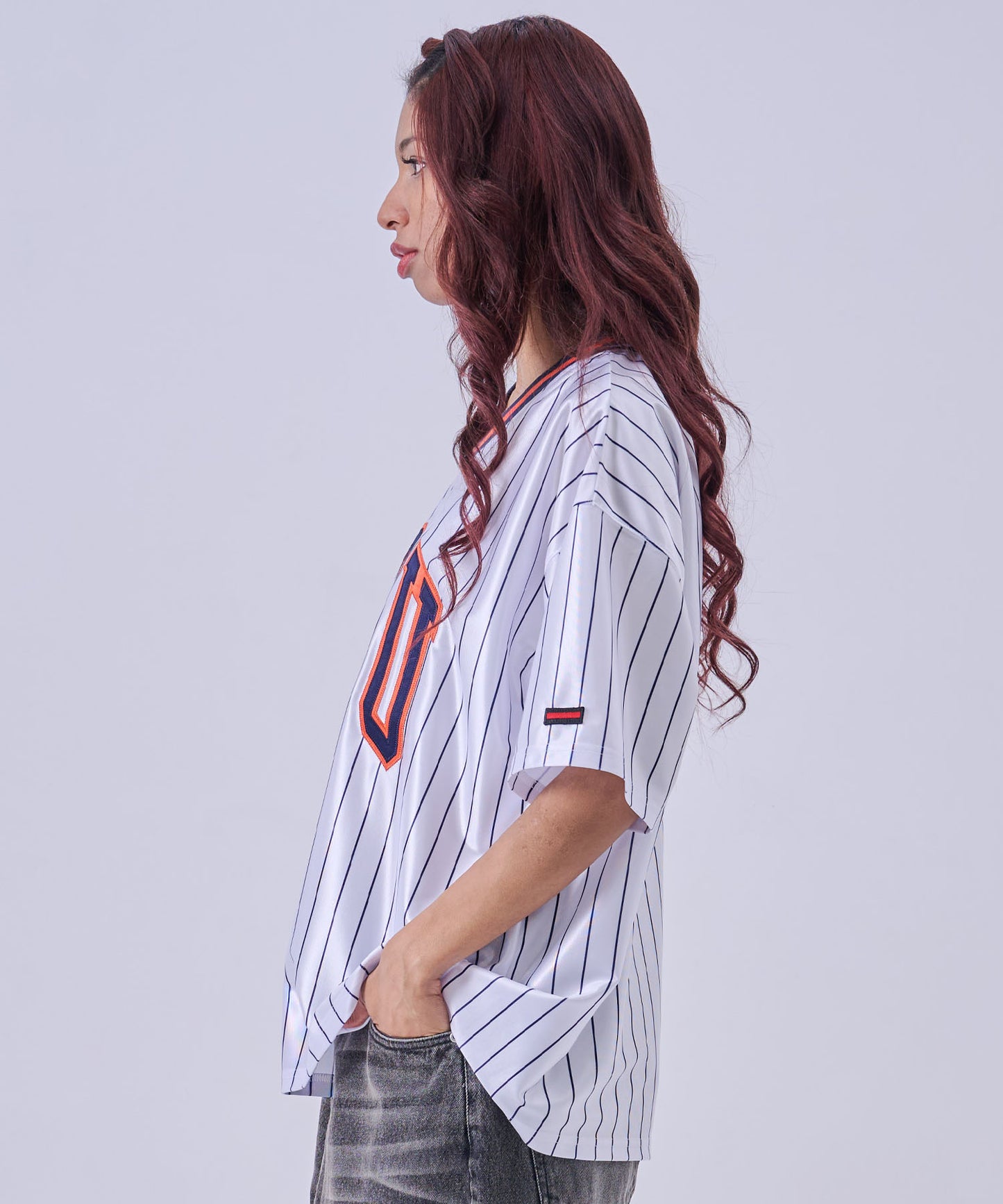 【NEW】PATCH V NECK T-SHIRTS/パッチVネックTシャツ【FAM-61717】