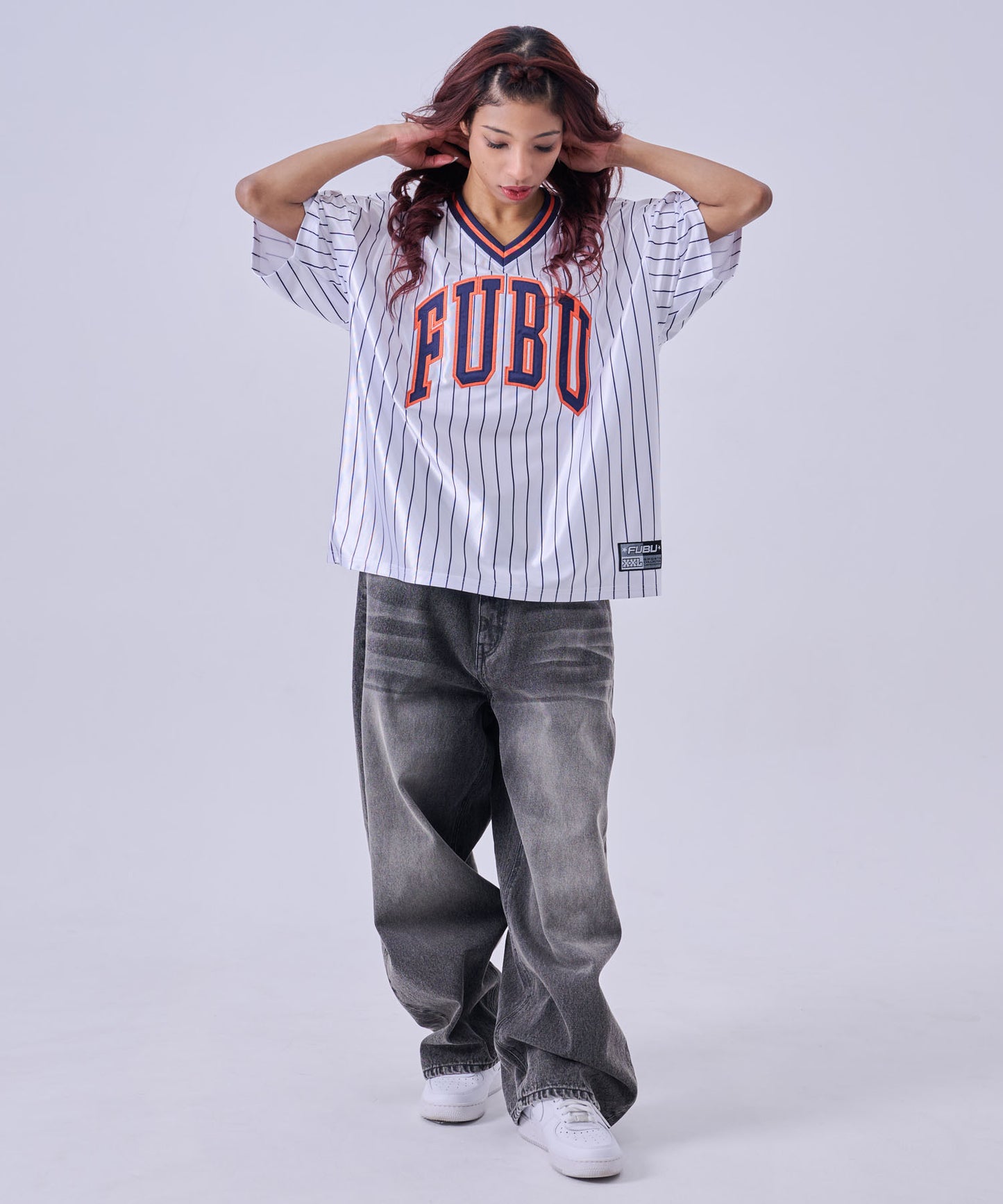 【NEW】PATCH V NECK T-SHIRTS/パッチVネックTシャツ【FAM-61717】