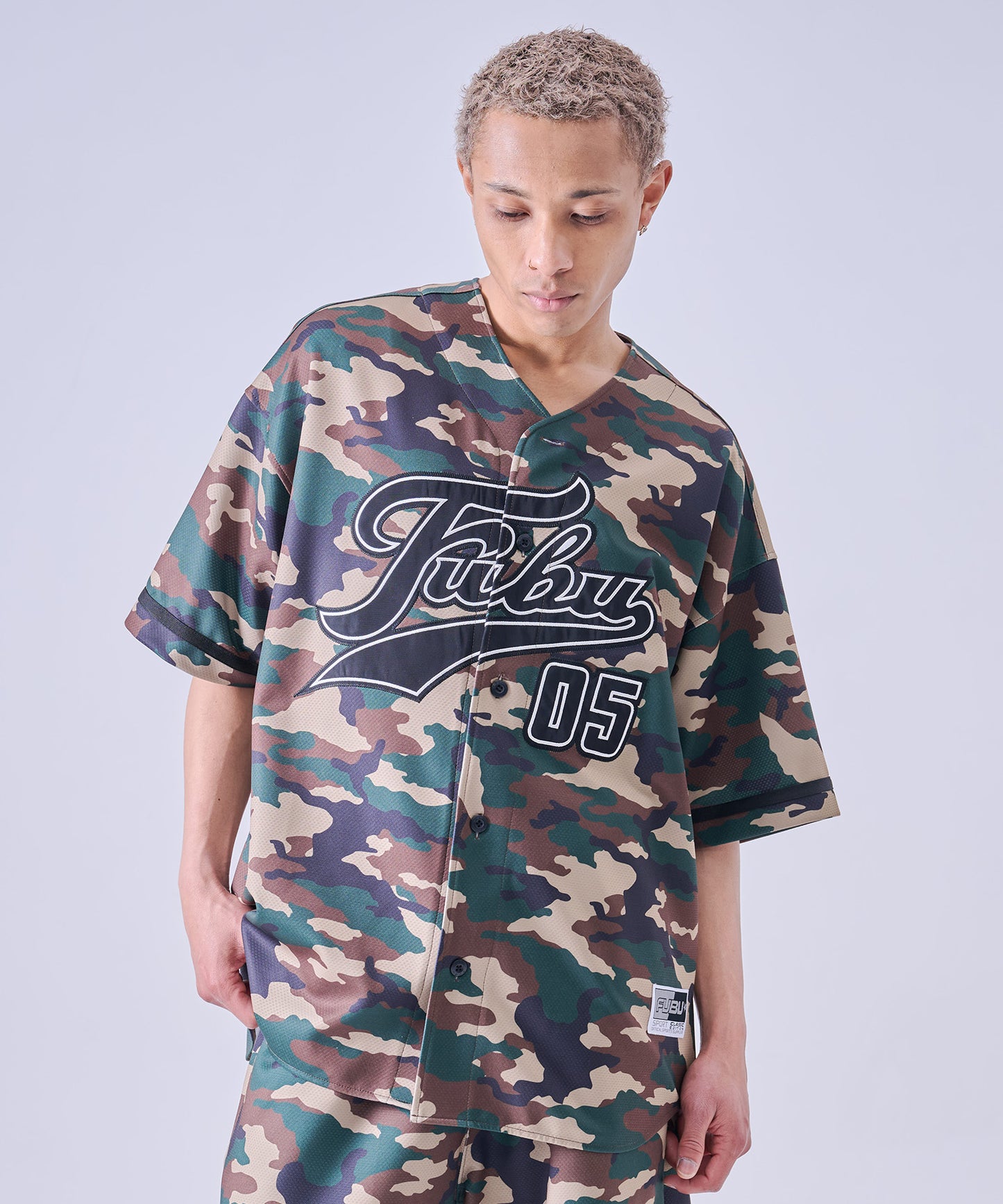 【NEW】 PATCH BASEBALL SHIRTS/パッチ付きベースボールシャツ【FAM-61720】