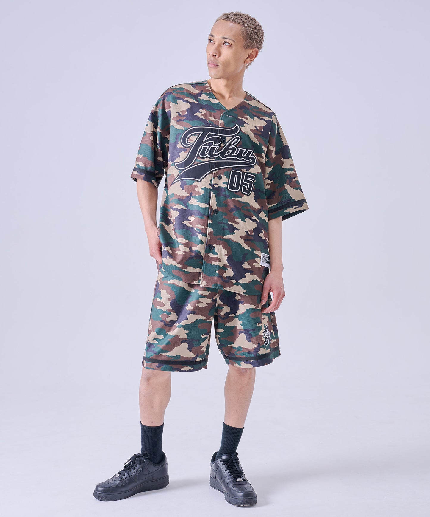 【NEW】 PATCH BASEBALL SHIRTS/パッチ付きベースボールシャツ【FAM-61720】