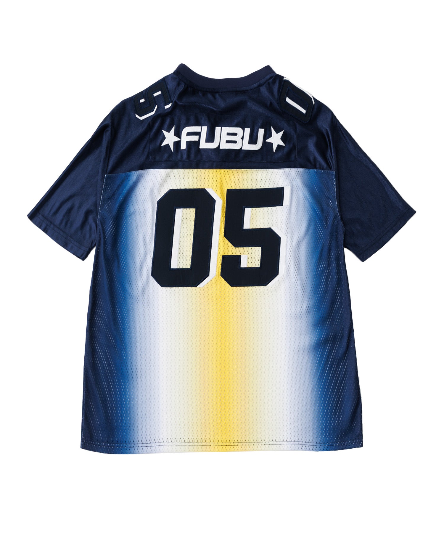 90s FUBU グラデーション　ゲームシャツ　ホッケーシャツ　XL FUBU フブ OGグラデーションゲームシャツ。FUBUはアメリカの代表的な