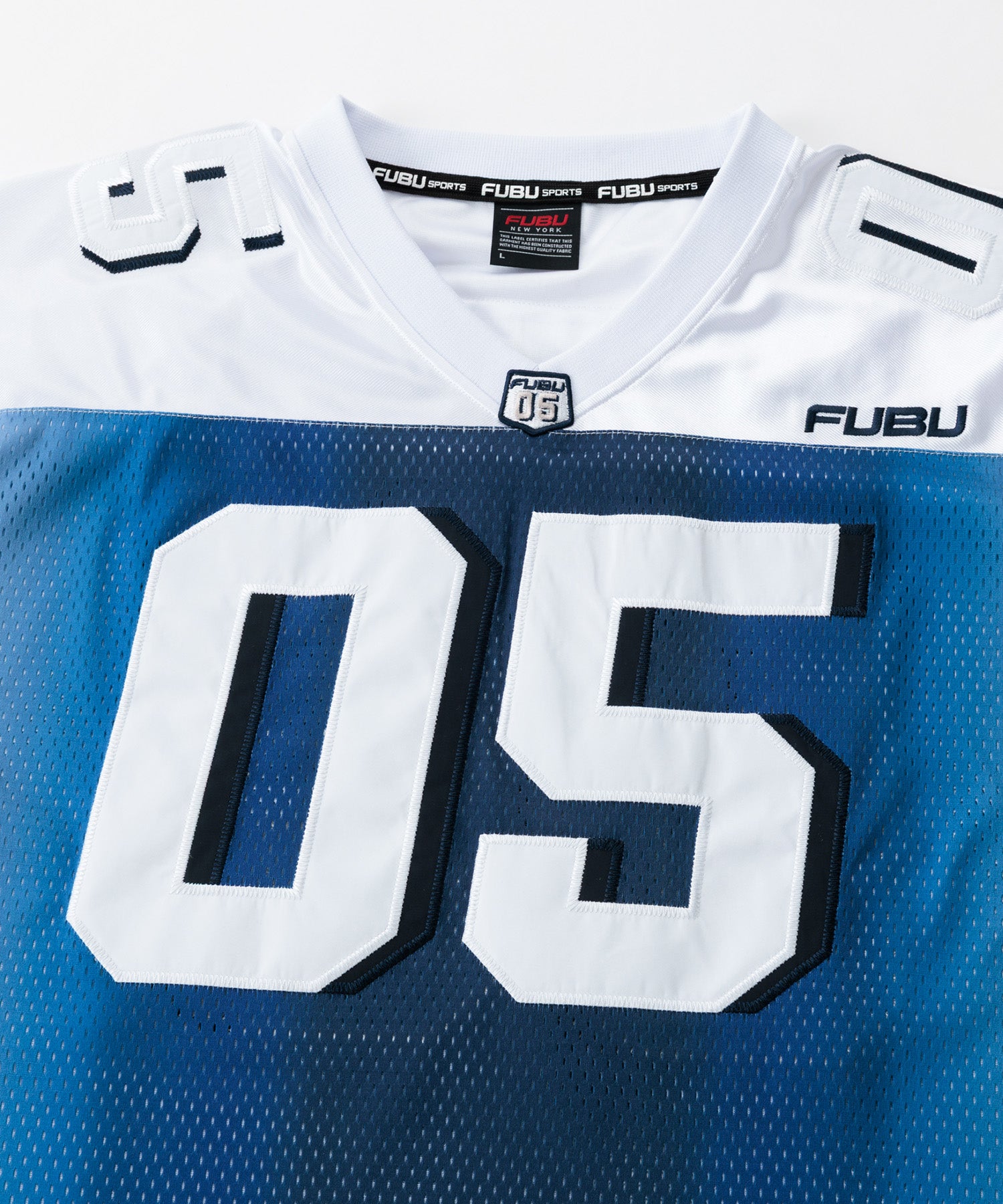 FUBU フブ OGグラデーションゲームシャツ。FUBUはアメリカの代表的な