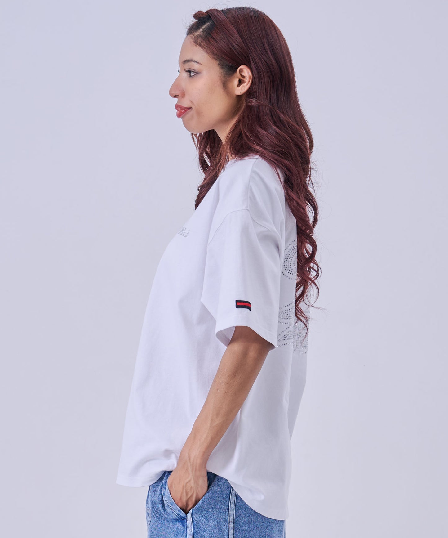 【NEW】RHINESTONE T-SHIRTS/ラインストーンTシャツ【FAM-61724】