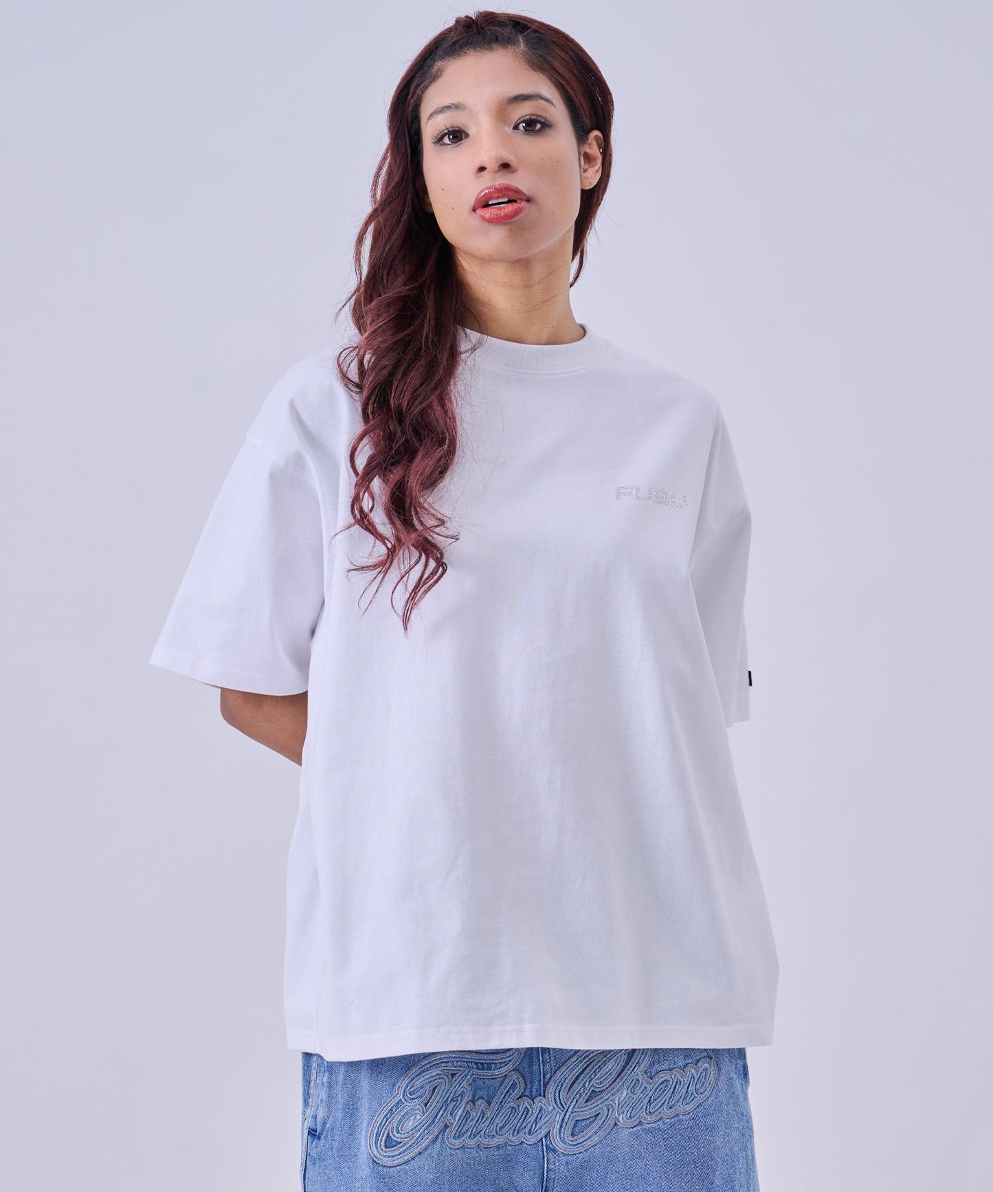 【NEW】RHINESTONE T-SHIRTS/ラインストーンTシャツ【FAM-61724】