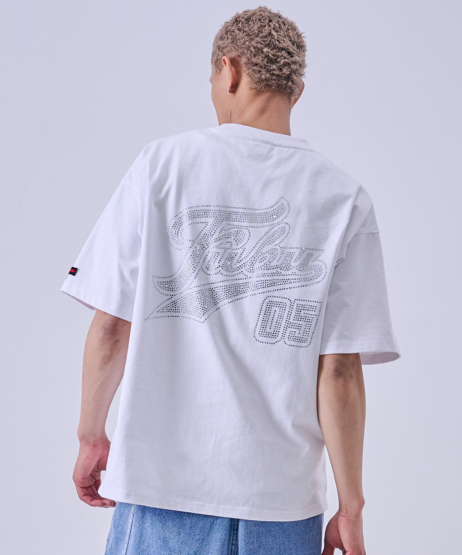 FUBU フブ ラインストーンTシャツ。FUBUはアメリカの代表的なHIPHOP