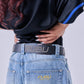 【NEW】STUDS GENUINE LEATHER BELT/スタッド付き本革ベルト【FAM-61908】