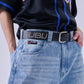 【NEW】STUDS GENUINE LEATHER BELT/スタッド付き本革ベルト【FAM-61908】