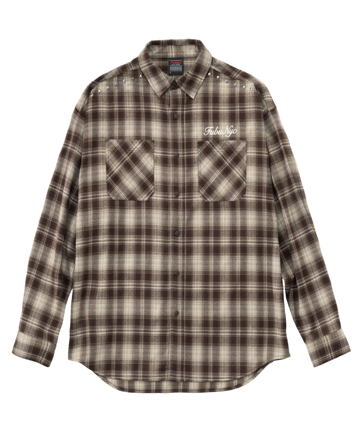 【NEW】STUDS CHECK SHIRTS/スタッズチェックシャツ【FAM-62100】