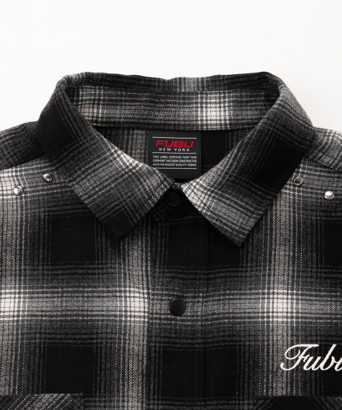 【NEW】STUDS CHECK SHIRTS/スタッズチェックシャツ【FAM-62100】