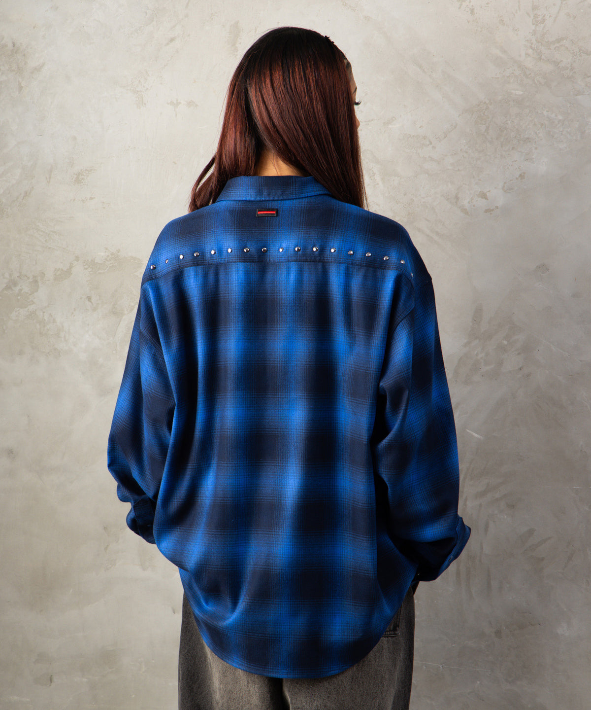 【NEW】STUDS CHECK SHIRTS/スタッズチェックシャツ【FAM-62100】