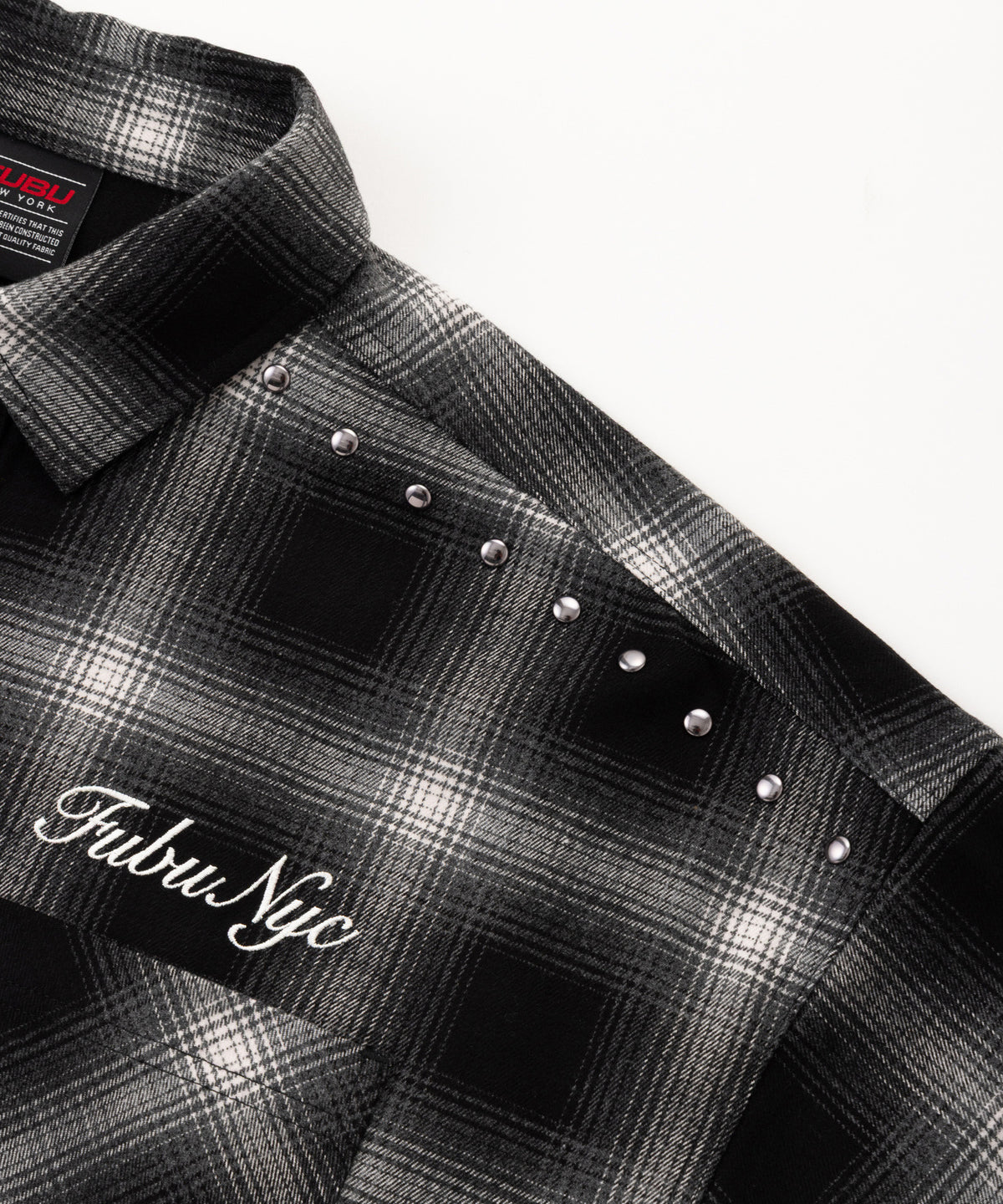【NEW】STUDS CHECK SHIRTS/スタッズチェックシャツ【FAM-62100】