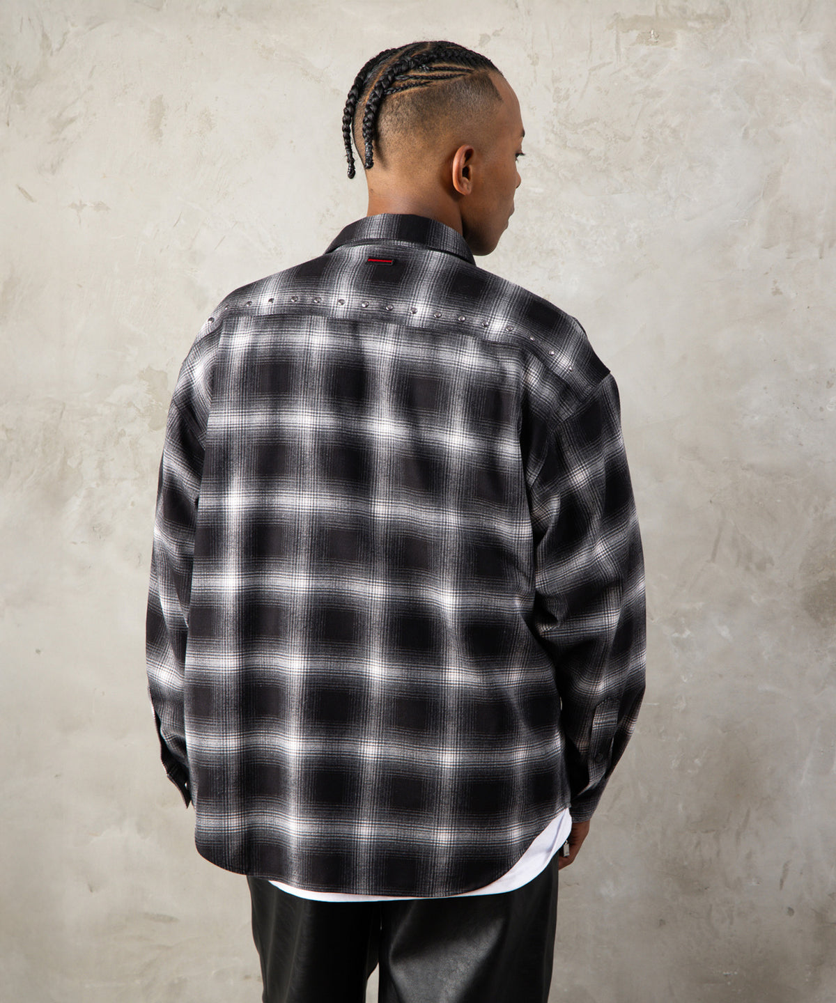 【NEW】STUDS CHECK SHIRTS/スタッズチェックシャツ【FAM-62100】
