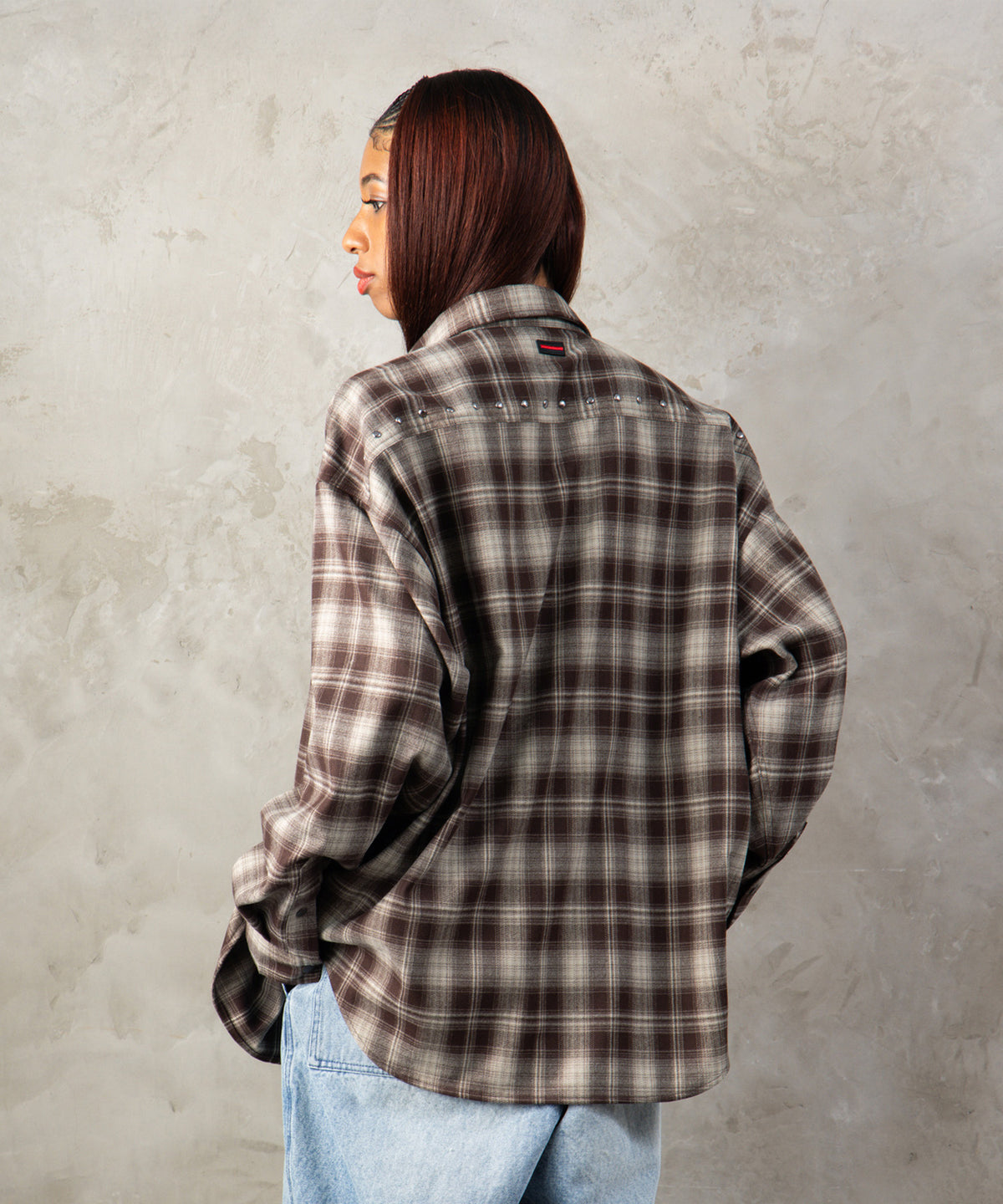 【NEW】STUDS CHECK SHIRTS/スタッズチェックシャツ【FAM-62100】