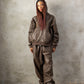 【NEW】FAUX LEATHER ZIP HOODIE/フェイクレザージップフーディー【FAM-62300】