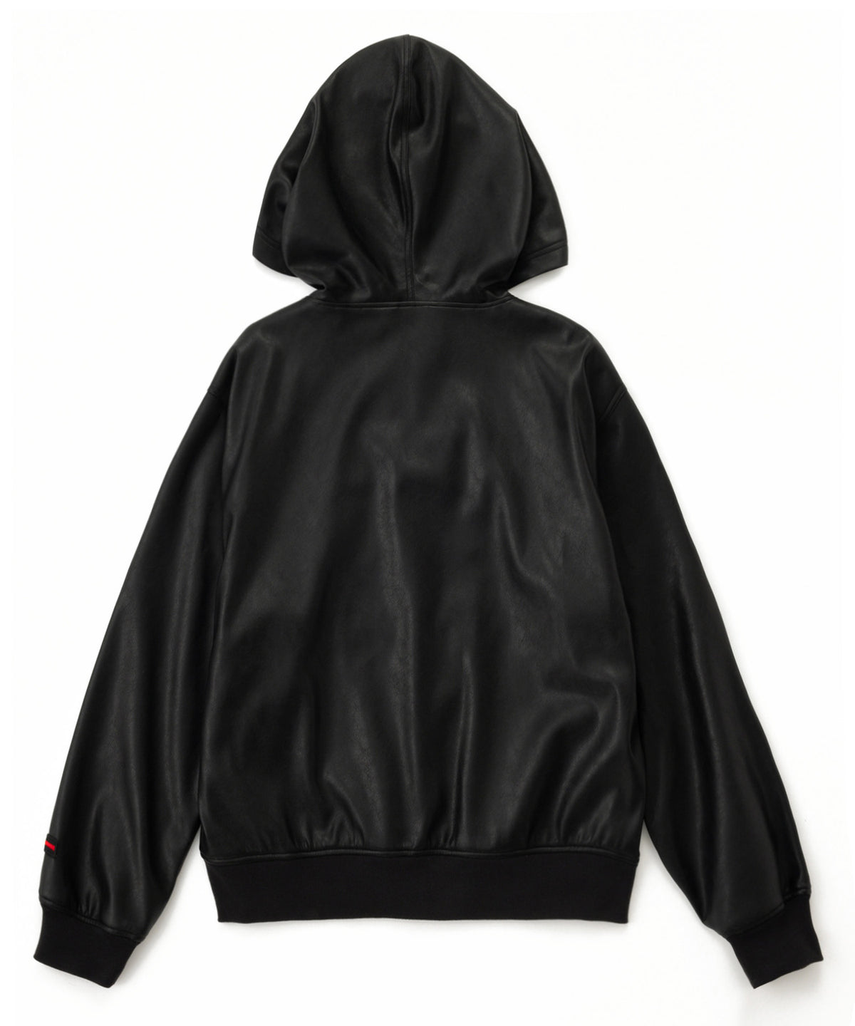 【NEW】FAUX LEATHER ZIP HOODIE/フェイクレザージップフーディー【FAM-62300】