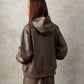 【NEW】FAUX LEATHER ZIP HOODIE/フェイクレザージップフーディー【FAM-62300】