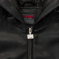 【NEW】FAUX LEATHER ZIP HOODIE/フェイクレザージップフーディー【FAM-62300】