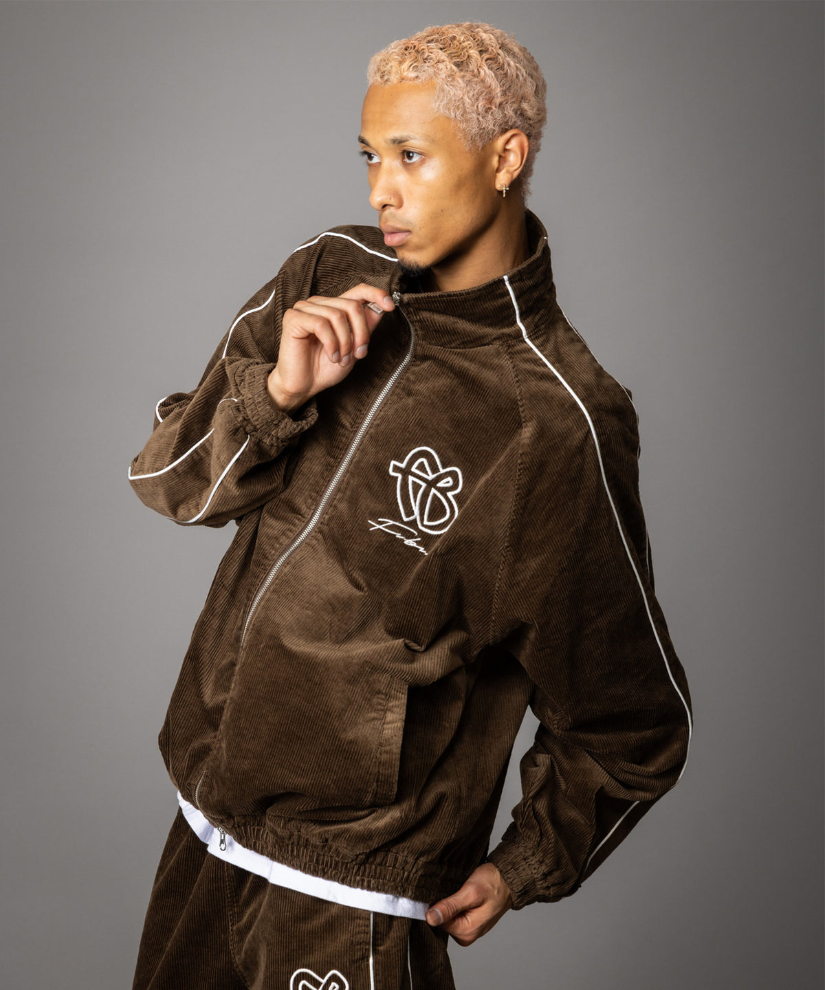【NEW】CORDUROY TRACK JACKET/コーデュロイトラックジャケット【FAM-62302】