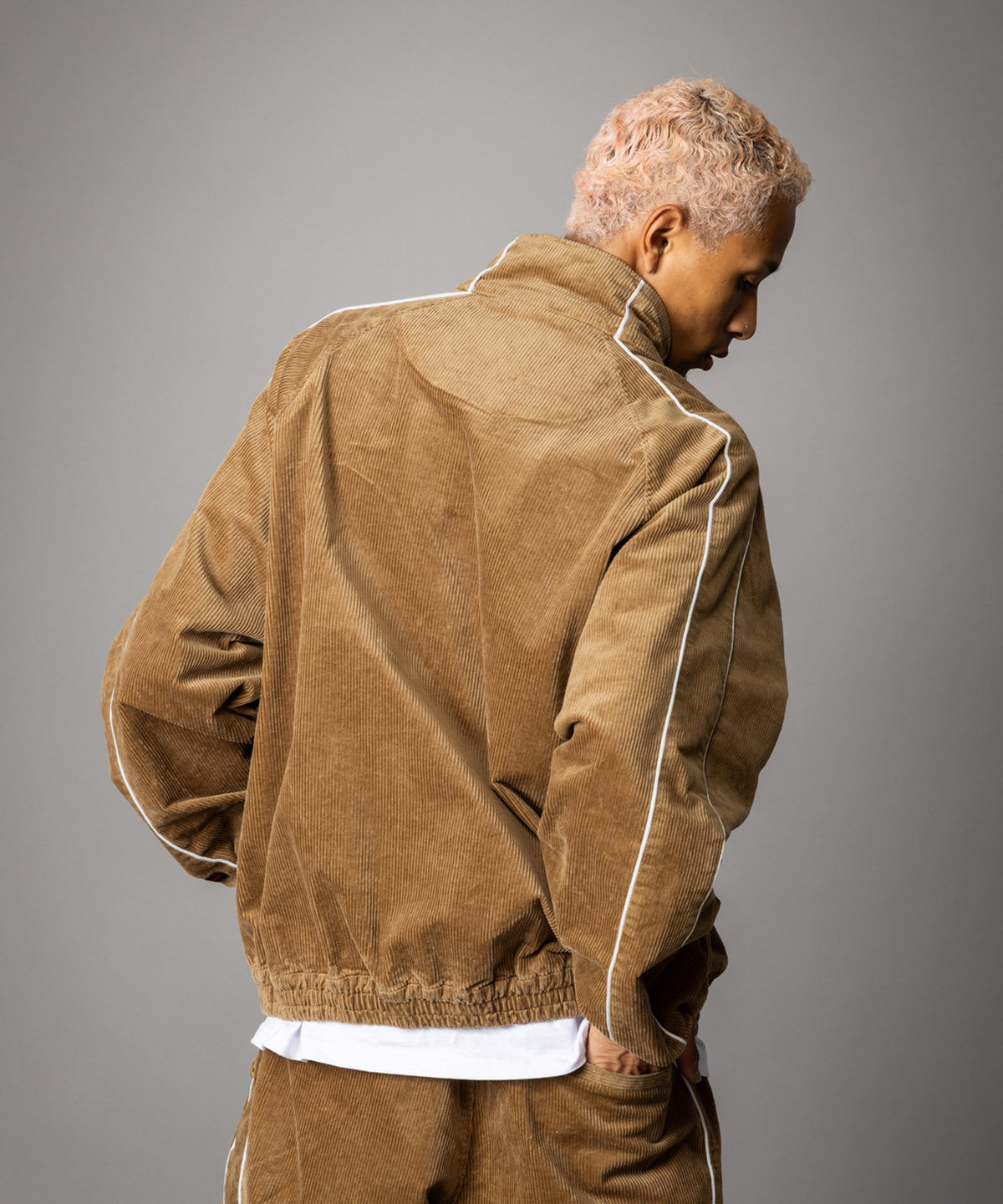 【NEW】CORDUROY TRACK JACKET/コーデュロイトラックジャケット【FAM-62302】