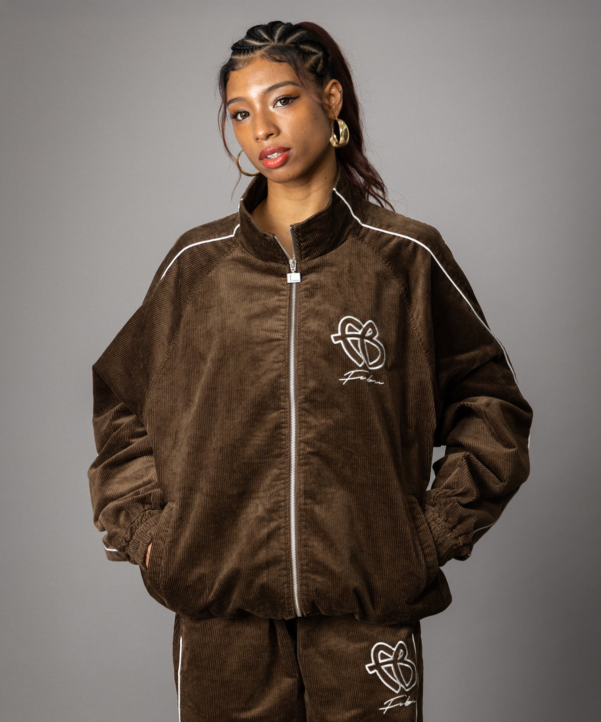 【NEW】CORDUROY TRACK JACKET/コーデュロイトラックジャケット【FAM-62302】